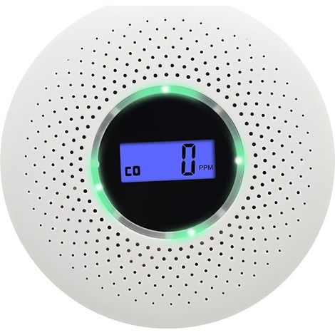 10 Year Smoke and Carbon Monoxide Detector with LCD Display and Test Button (1/4)