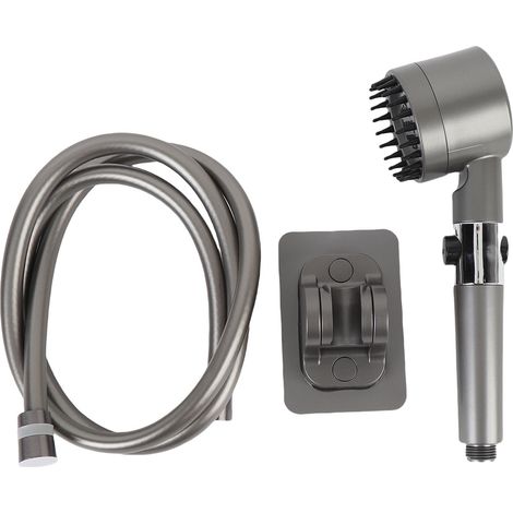 Pommeau douche filtrant modes multiples style pression – Boost main usage domestique gris, salle de bain (1/5)
