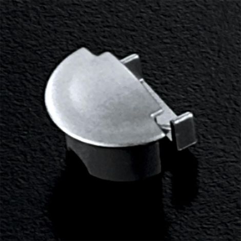 DUVER tapa final perfil abs aluminio slim-e , TAPA ABSColor aluminio Ral 9006. Para introducir a los laterales del perfil.Ideal para fabricar su propia l