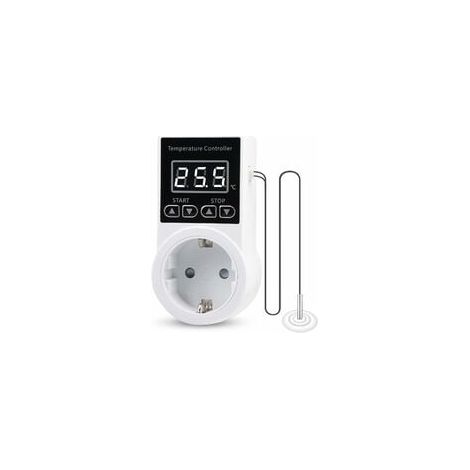 Thermostat Prises de RéGulateur de TempéRature NuméRique,Thermostat de Chauffage avec Sonde Ntc (1/5)