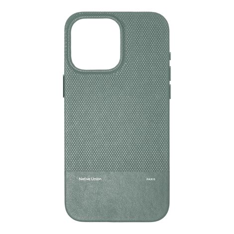 Funda Native Union (RE) Classic - Funda protectora compatible con MagSafe para iPhone 16 Pro Max (verde pizarra) (1/3)