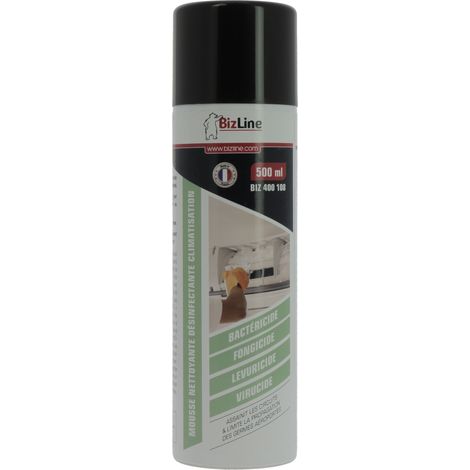 mousse nettoyante désinfectante - pour climatisation - 500 ml - bizline 400108