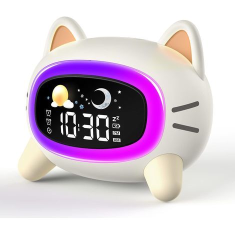 Réveil chat 1 pièce, réveil enfant éducatif jour et nuit (1/5)