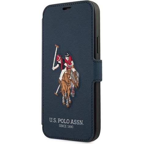 US Polo USFLBKP12LPUGFLNV iPhone 12 ProMax 6.7 blu navy/blu navy libro Collezione Polo Embroidery (1/5)