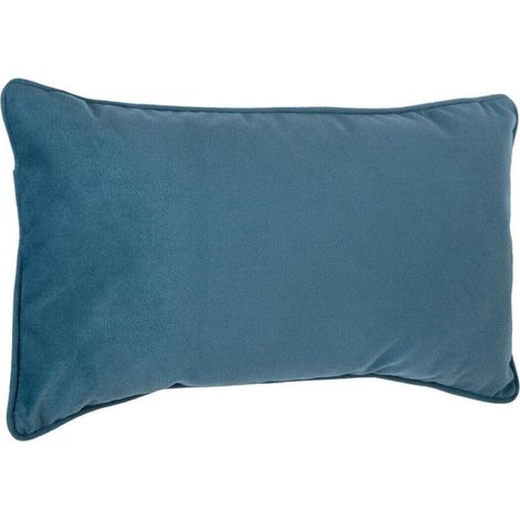 Coussin Déhoussable "Lilou" 50x30cm Bleu (1/2)
