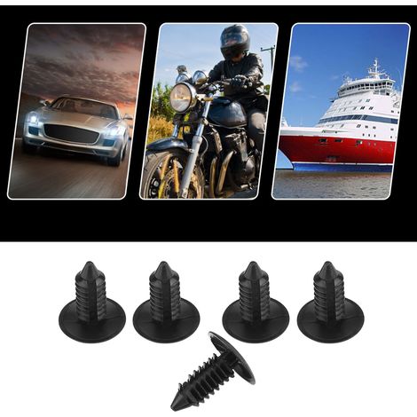 Rivets en nylon plastique, rivets en forme d'arbre, rivets adhésifs, rivets barbelés, rivets de fixation pour la décoration de meubles A16 (100 pièces par paquet) (1/5)