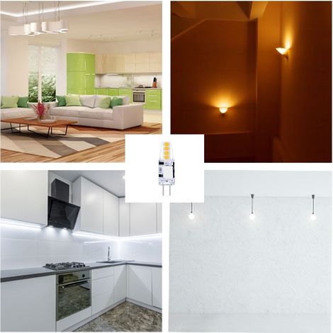 Ampoule LED G4 2W bi-pin silicone 12V AC/DC - Blanc Neutre (1/2)