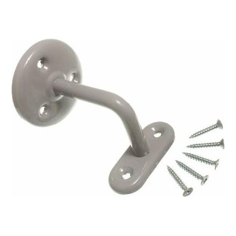 1 lot de 5 supports muraux en acier BZP pour main courante d'escalier de 6,3 cm (1/2)