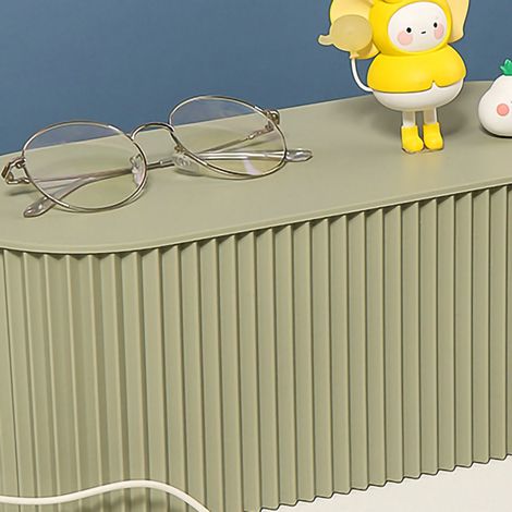 Kabelaufbewahrungsbox für Elektrokabel, Steckdosenleiste, Ladegerät, Kabelorganizer, Steckdose, graugrün, große Ausführung (1/4)