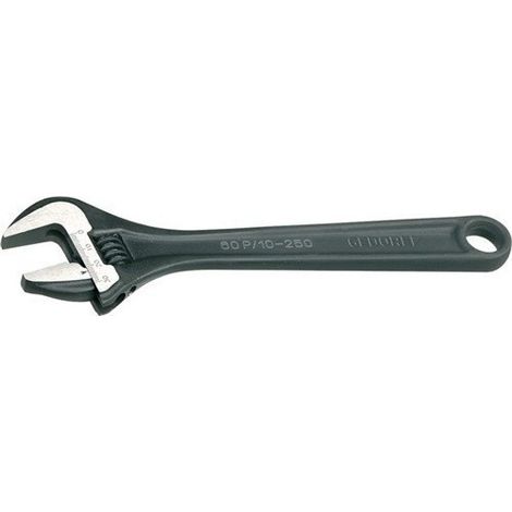 GEDORE Llave de una boca ajustable, Anchura de sujeción 36 mm (1,7/16 pulgadas), Escala de ajuste, Modelo sueco, Fosfatada, 60 P 12