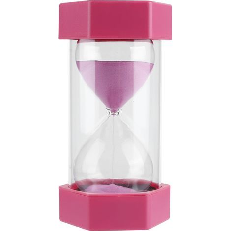 Sablier hexagonal 30 minutes pour salle de classe, maison, bureau, cuisine - Rose (1/5)