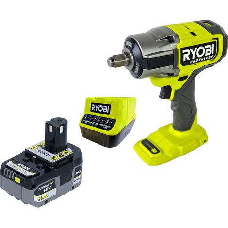 RYOBI RIW18BL-0 Avvitatore a impatto a batteria 18 V 700 Nm Brushless + 1x batteria 5,0 Ah + caricabatterie (1/5)