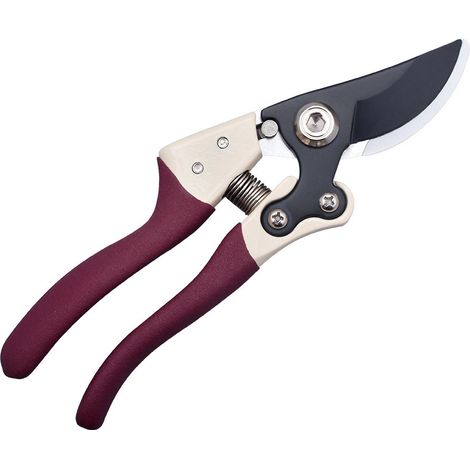 Sécateur, lames en acier inoxydable antirouille pour travaux de jardinage intensifs, meilleur sécateur manuel, outils de jardinage ergonomiques (violet) (1/5)