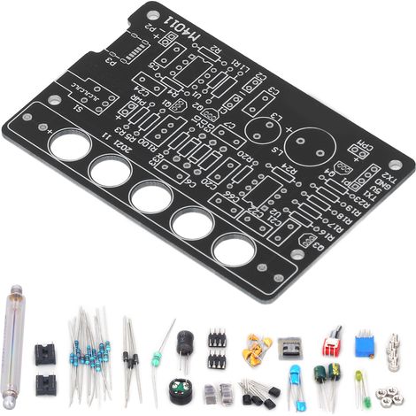 Kit de pièces pour compteur Geiger bricolage, module détecteur de radiations nucléaires, outil non assemblé, noir (1/5)