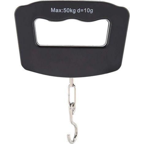 Balance de pesage electronique 50kg / 10g Digital LCD de bagages de poche portable suspendu balance de valise avec retro-eclairage bleu pour les bagages de peche(Portable Digital Scale). (1/5)