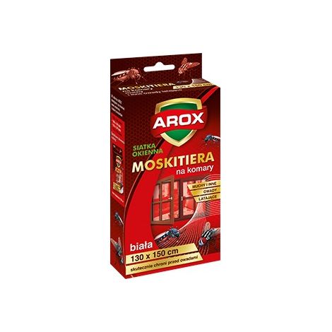 Moustiquaire 130x150 cm blanche + Velcro AROX