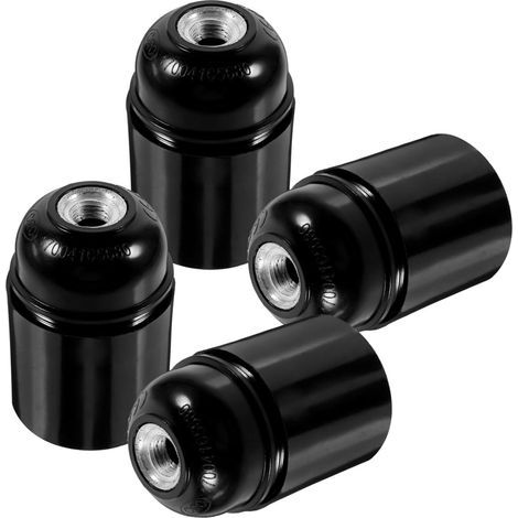 Set di quattro portalampade E27 a spirale per lampade da tavolo, lampade da terra e lampade domestiche. (1/5)