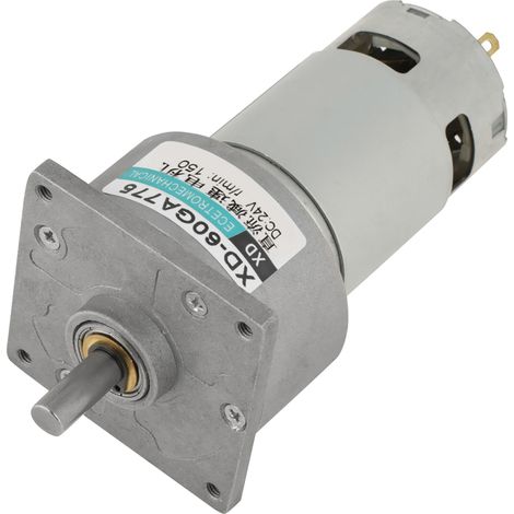 Moteur à engrenages métallique Micro DC 35W, vitesse réglable sens horaire/anti-horaire (24V 150tr/min) (1/5)