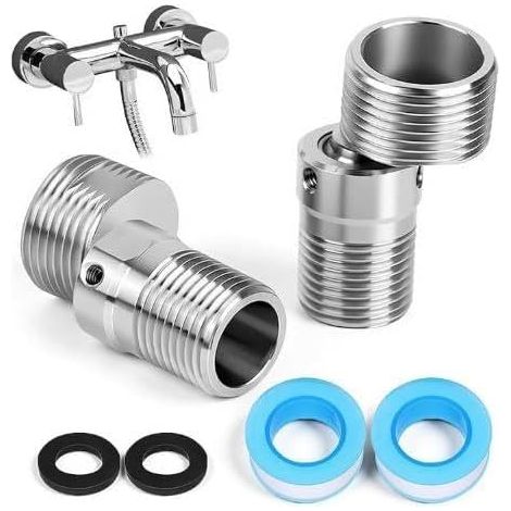 2 Pièces Adaptateur Robinet Raccord Excentrique Extensible 4,0-5,0cm