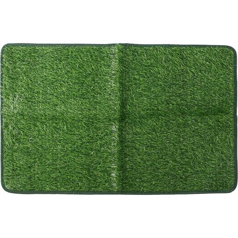 Tapis de pipi en gazon artificiel pour chien, grande taille, antidérapant, doux, confortable, réutilisable, tapis d'entraînement en pot pour intérieur et extérieur (1/5)
