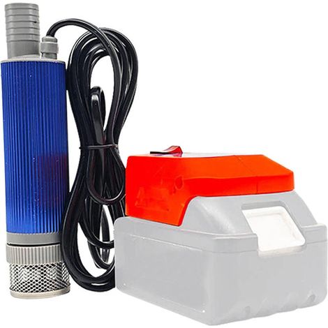 1 Pompe à eau électrique sans fil, 18V, débit 45l/min, hauteur 5m, pour diesel et eau, chantier agricole