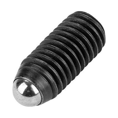 Lot de 10 ressorts filetés en acier au carbone M12, rotules hexagonales internes noires, M12x25. (1/5)