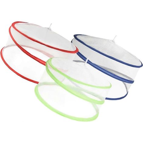 Opvouwbare voedselafdekking van Pieces, ademend, insectenbescherming voor fruit en groenten, keuken, huis, diverse kleuren (1/5)