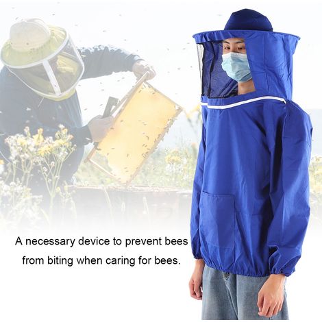 Veste de protection respirante pour apiculteur en extérieur, combinaison d'apiculteur, accessoire bleu (1/5)