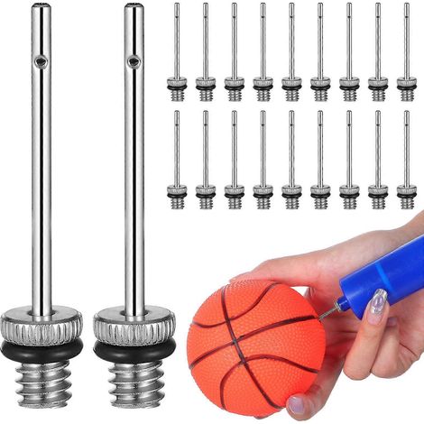 Aiguilles métalliques gonflables pour ballons de basket-ball, adaptées au gonflage des ballons de sport, 100 aiguilles par paquet. (1/5)