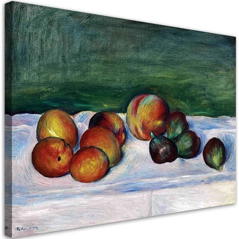 Tableau sur toile Nature morte aux abricots et aux figues - Auguste Renoir 90x60 (1/5)