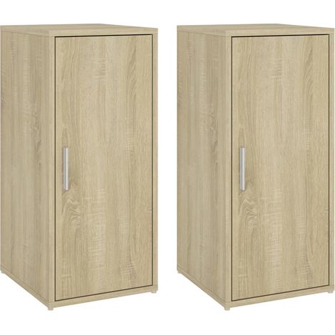Scarpiere mobiletto portascarpe mobile per ingresso corridoio soggiorno set da 2 Sonoma 32 x 35 x 70 cm truciolato marrone 020022129
