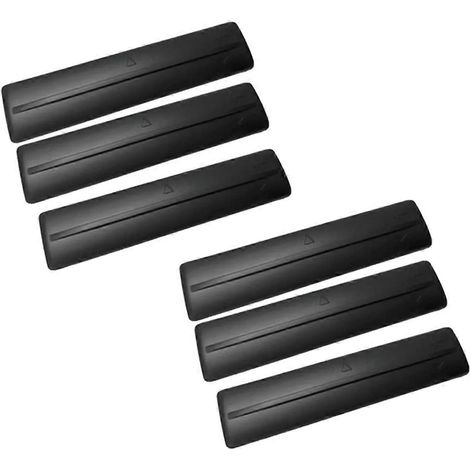Kit de 6 pièces pour la suppression des barres de toit (garniture simple), noir (1/4)