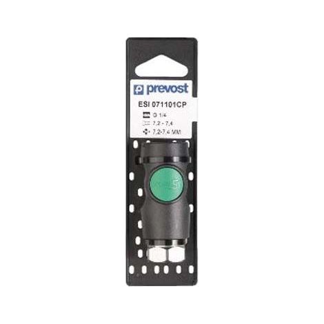 Raccord rapide de sécurité PREVOST, Filetage vers Femelle G 1/2 Femelle 1/2pouces Euro 7.2, Euro 7.4 en Corps Composite ( Prix pour 1 )