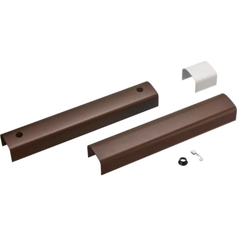 9021187 - Carter In Alluminio Marrone 1 Anta Per Yslo Flex Io Somfy