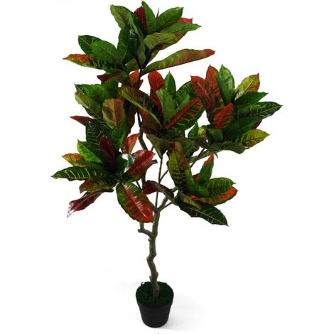 130cm Artificial Codiaeum Multicoloured House Plant