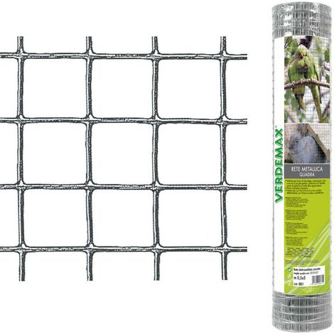 rete quadra metallica - verdemax - 1x5 metri. (1/5)