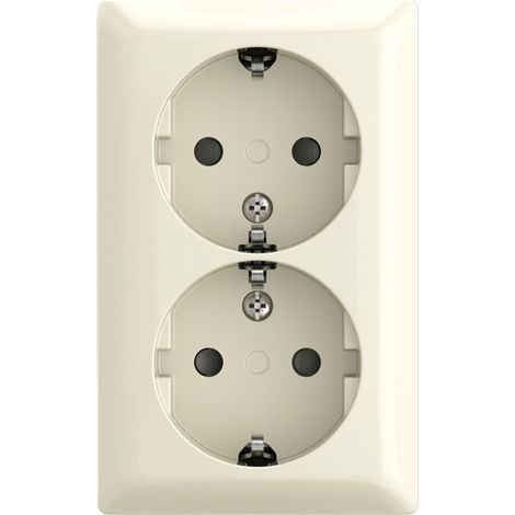 Busch-Jaeger Presa SCHUKO® doppia Safety+ 16 A bianca - Busch-balance® AP (202 EAPBJ-522), 2TKA00005532