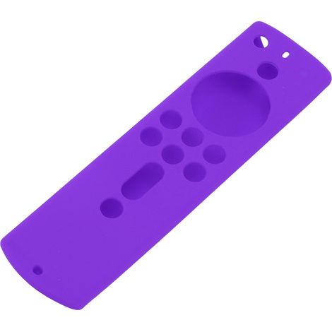 Étui de protection en silicone violet pour télécommande Fire TV Stick 4K 2018 : antichoc, antidérapant et résistant aux chocs. (1/5)