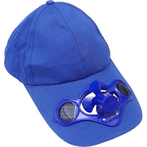 Chapeau solaire pour enfant avec ventilateur et stockage d'énergie solaire (1 pièce) et interrupteur (1/5)
