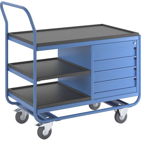 eurokraft pro, Chariot industriel à plateaux, 3 plateaux, 1 (1/5)