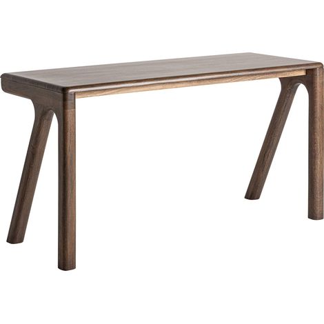 Pupitre contemporain en bois de manguier finition naturelle marron - Marron bois naturel (1/5)