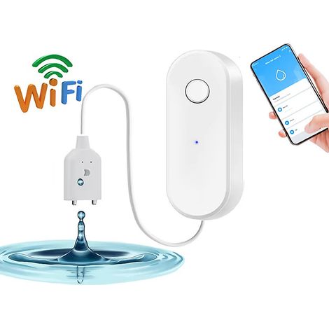 Détecteur de fuites d&aposeau intelligent WiFi Tuya, alarme de fuite de liquide, détecteur de niveau de débordement (1/5)