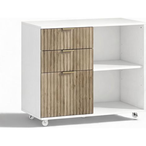 Meuble de rangement de bureau en MDF 80 x 40 x 68 cm (1/5)