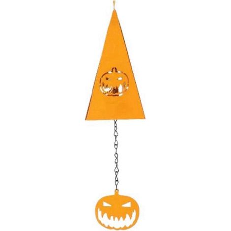 Décoration de chambre d'Halloween Carillon éolien triangulaire en fer forgé C-- (1/5)