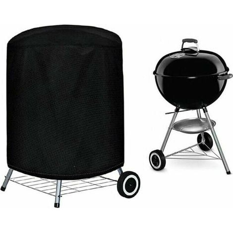 housse de barbecue ronde 210D housse de gril extérieur housse de four étanche Weber housse résistante housse de brasero housse de barbecue 7173cm (1/4)