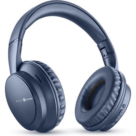 Music Sound Boost Cuffia wireless con 3 modalità EQ, design around-ear pieghevole, microfono integrato e fino a 8 ore di autonomia (1/3)