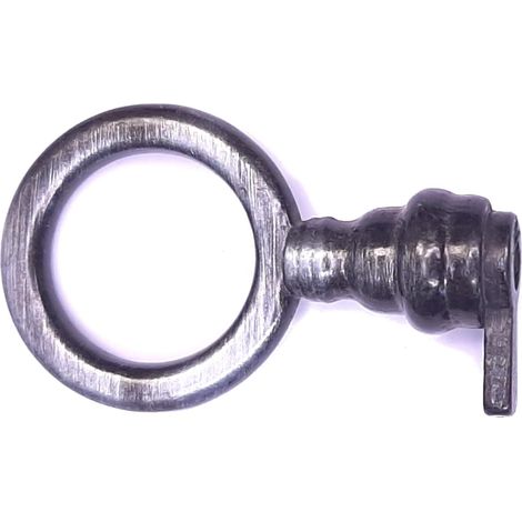 fausse clé de meuble ancien serrure décoration rustique vintage clef zamak (ronde-vieux fer)