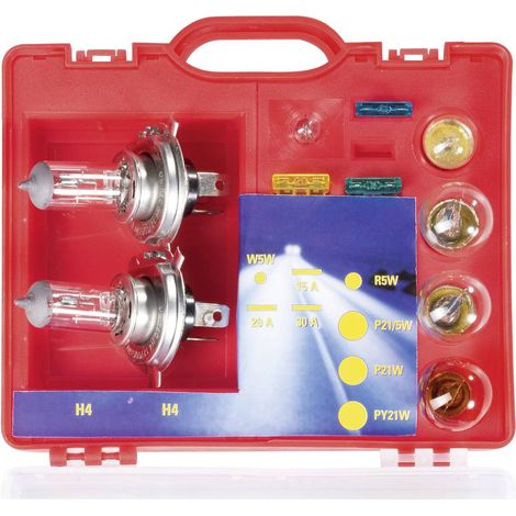 UNITEC 73084 VALIGETTA PER LAMPADINE H4 DI RICAMBIO E FUSIBILI (1/2)