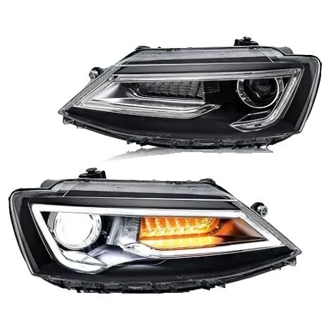 Faro LED, compatible con Jetta Sagita, doble haz, visibilidad mejorada, sin efecto ojo de demonio. (1/2)