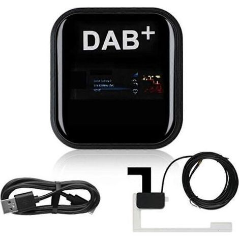Antenne DAB+ pour autoradio Android avec adaptateur USB. récepteur stéréo GPS DAB pour l'Europe